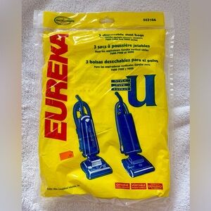 New Eureka Style Type U Vacuum Cleaner Bags GENIUNE Eureka 54310A Pack of 3